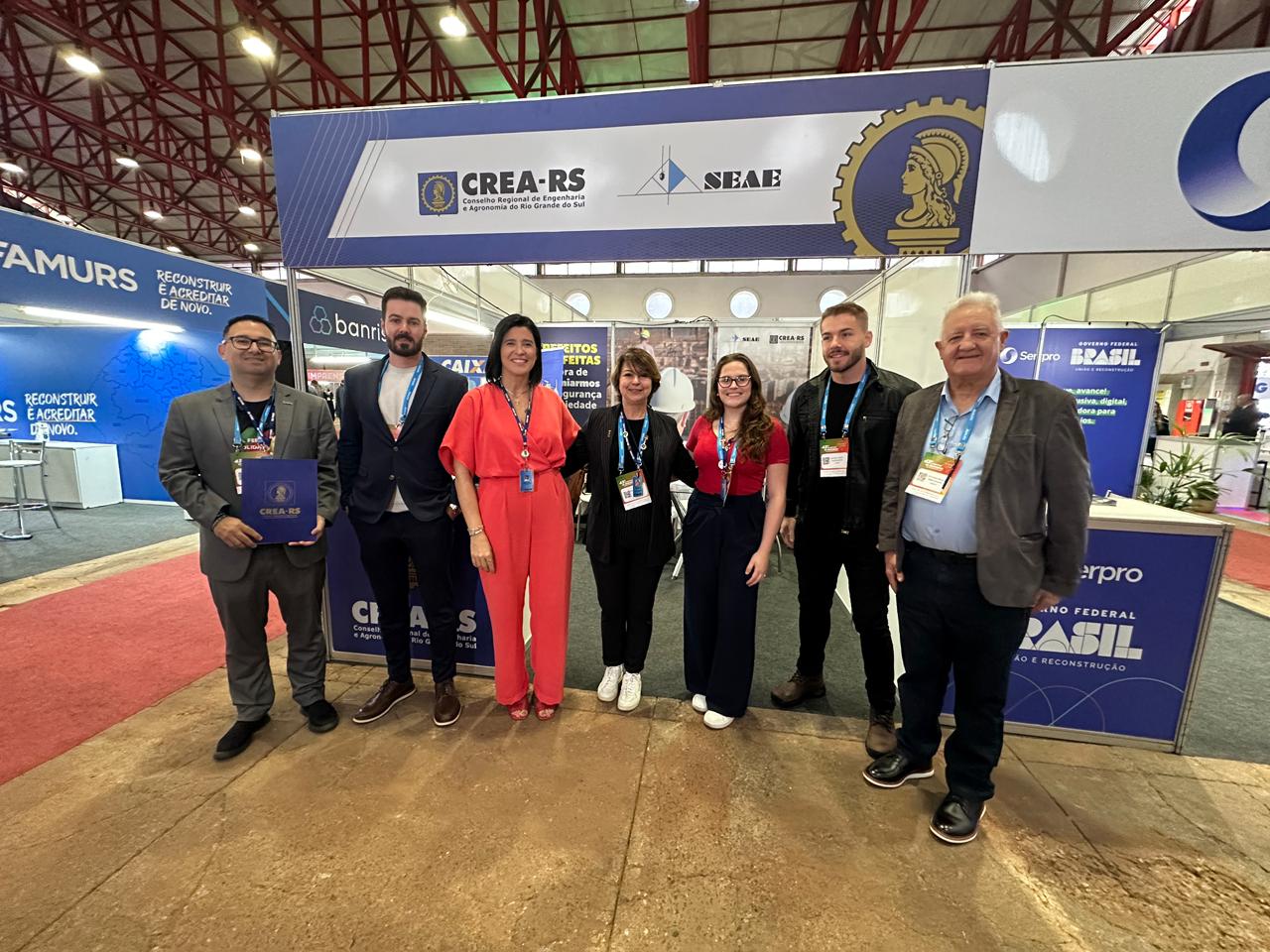 Espaço institucional do CREA-RS no evento